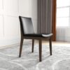 Laura - Mid-Century Modern Solid Wood Dining Chair (Set of 2) - Black - Image 6