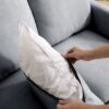 Modern Modular Sofa, 4 Seat Chenile Sectional Couch Set With 2 Pilows Included, Freely Combinable Indoor Funiture For Living Room, Apartment, Office - Light Gray - Image 6
