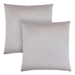 Pillows, Square, Insert Included, Decorative Throw, Hypoallergenic, Stylish Appearance (Set of 2) - Silver