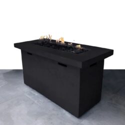 Reinforced - Durable Construction Propane Outdoor Fire Pit Table - Charcoal