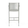 Outdoor Aluminum Rust Proof Barstools (Set of 2) - Silver - Image 11