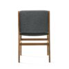 Contemporary Dining Chair Set Upholstered Fabric With Rubberwood Frame - Dark Gray - Image 11