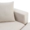 Modern Sectional Sofa With Throw Pillows, Cloud L Shaped Couch Set With Wide 4 Seat Comfy Couch Set With Movable Ottoman - Beige - Image 15