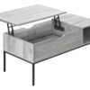 Table, Rectangular, Lift - Top, Contemporary & Modern - Gray - Image 2