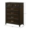 Merlot - 5 Drawer Chest - Mahogany - Image 5