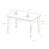 Contemporary Solid Wood Two Tone Dining Table - White - Image 5