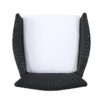 Dimensional Outdoor Dining Chair With Cushion Seat And Iron Frame, (Set of 2) - Black - Image 9