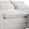 Modern U Shaped Sofa With Console, Cupholders And USB Ports, 6 Seat Upholstered Symmetrical Indoor Furniture, Sleeper Couch Set With Chaise - White - Image 11