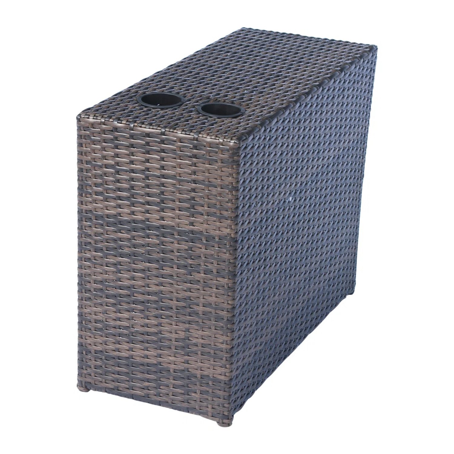 Winsford - Rattan Sectional Seating Group With Cushions, 4 Person Capacity - Espresso - Image 6