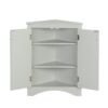 Triangle Bathroom Storage Cabinet With Adjustable Shelves, Freestanding Floor Cabinet For Home Kitchen - Gray - Image 17