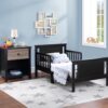 Connelly - Reversible Panel Toddler Bed - Black / Vintage Walnut - Image 6