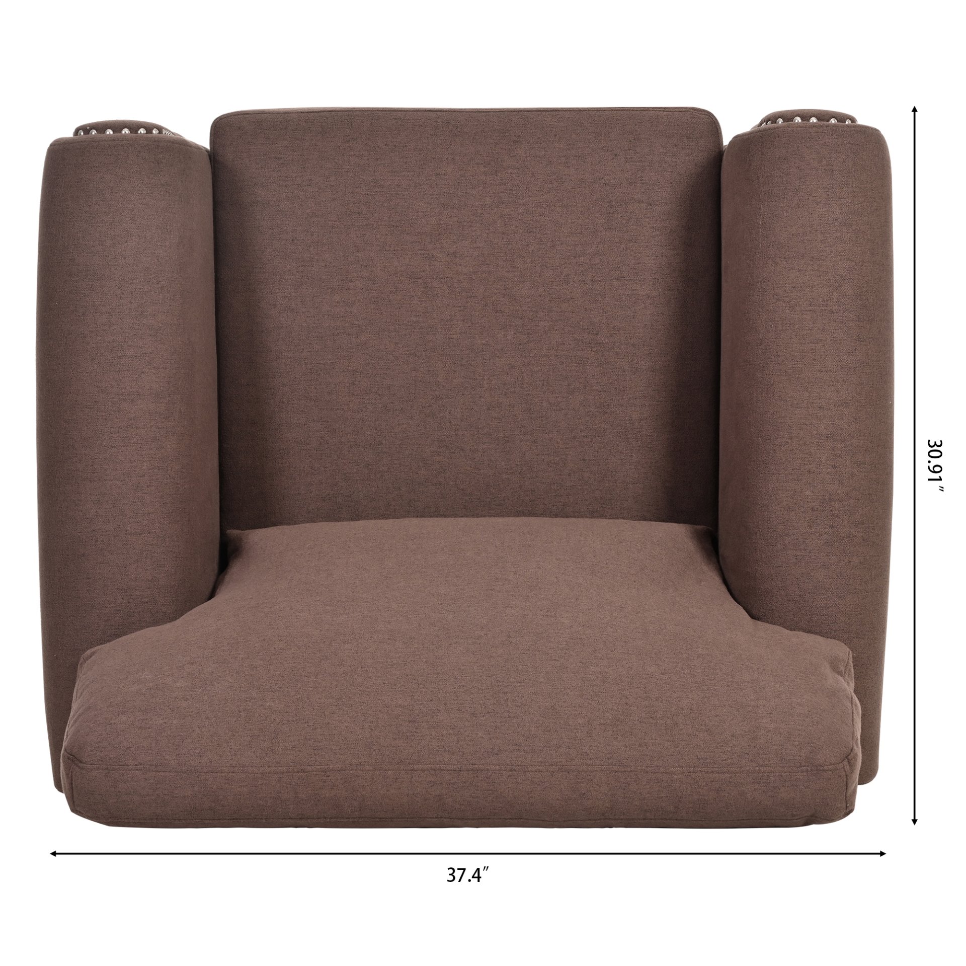 37.4" 1 Seater Sofa - Brown - Image 16