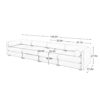 Modular Sectional Sofa With Storage And Cylindrical Support Chenille 4 Seat L Shaped Design - White - Image 9