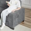 Modern Sofa Compressed 3 Seater Couch For Living Room Bedroom Office - Gray - Image 12