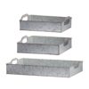 Decorative Galvanized Nesting Trays (Set of 3) - Gray - Image 2