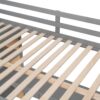 Full Size Loft Bed With Ladder, Shelves, And Desk - Gray - Image 6
