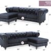 Nola - Sofa Chaise - Black - Image 7