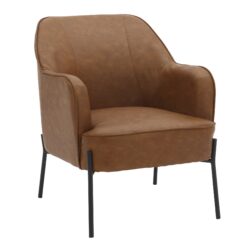 Daniella - Contemporary Chair - Black / Camel
