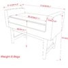 Scott - Small Ottoman Bench - Smoky Teal - Image 10