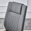 Modern Legged Upholstered Dining Chairs (Set of 4) Artificial For Kitchen And Office - Gray - Image 10