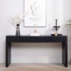 Modern Console Table With 4 Drawers, Entryway Table With Storage - Black - Image 4