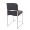 Fuji - Contemporary, High Back Dining Chair (Set of 2) - Black - Image 4