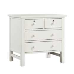 Georgina - 4 Drawer Storage Nightstand - Antique White