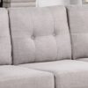 Dalia - Linen Modern Sectional Sofa With Right Facing Chaise - Light Gray - Image 3