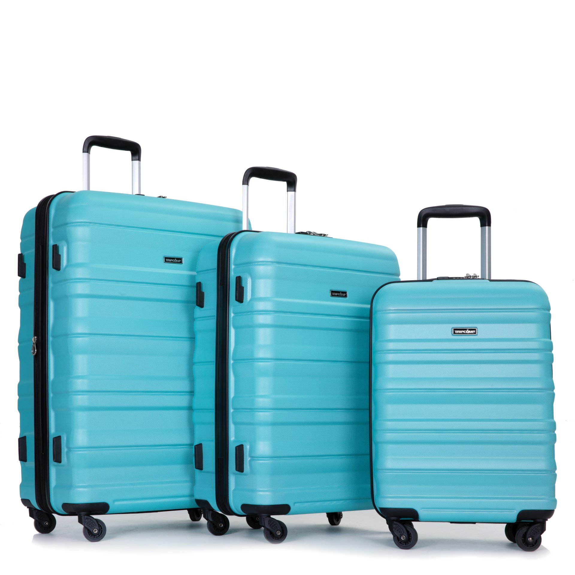 Expandable 3 Piece Luggage Sets Pc Lightweight & Durable Suitcase With Two Hooks, Spinner Wheels, Tsa Lock, (21/25/29) - Aqua Blue - Image 18