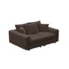 3 Seat Sofa, Convertible Deep Seat Sofa Lounge Chair For Living Room - Camel - Image 12
