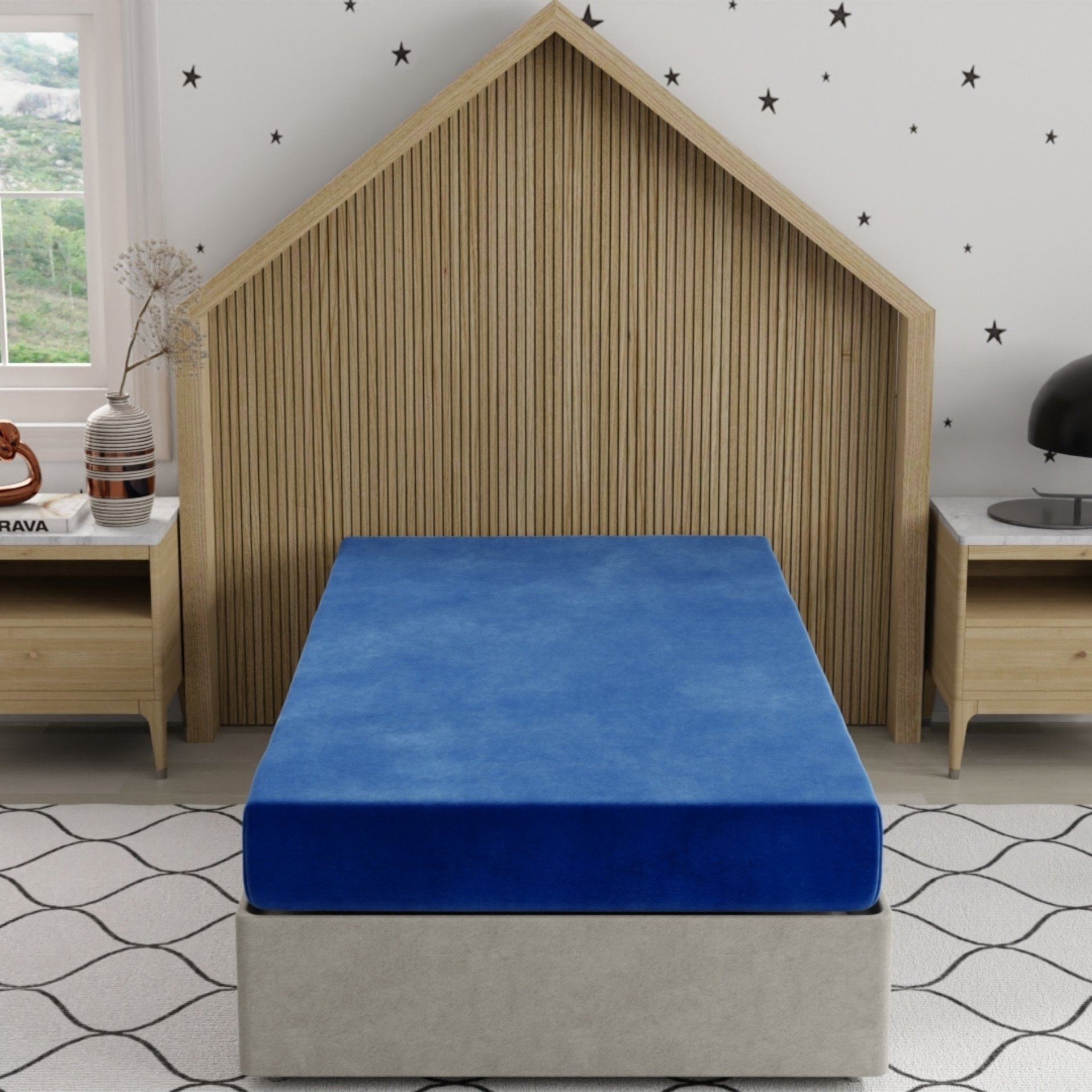 Kids Pedic - 7" Full Waterproof Protection Mattress - Blue - Image 7