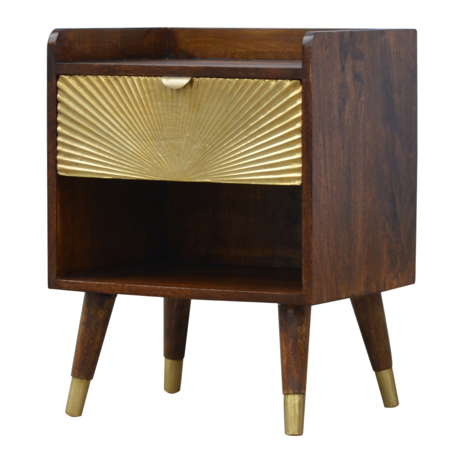 Manila - 1 Drawer Nightstand - Chestnut - Image 15