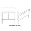 Augusta - King Bed With Lit Headboard, Panel, Low Profile, 5 Piece Set - Beige / Brown - Image 3