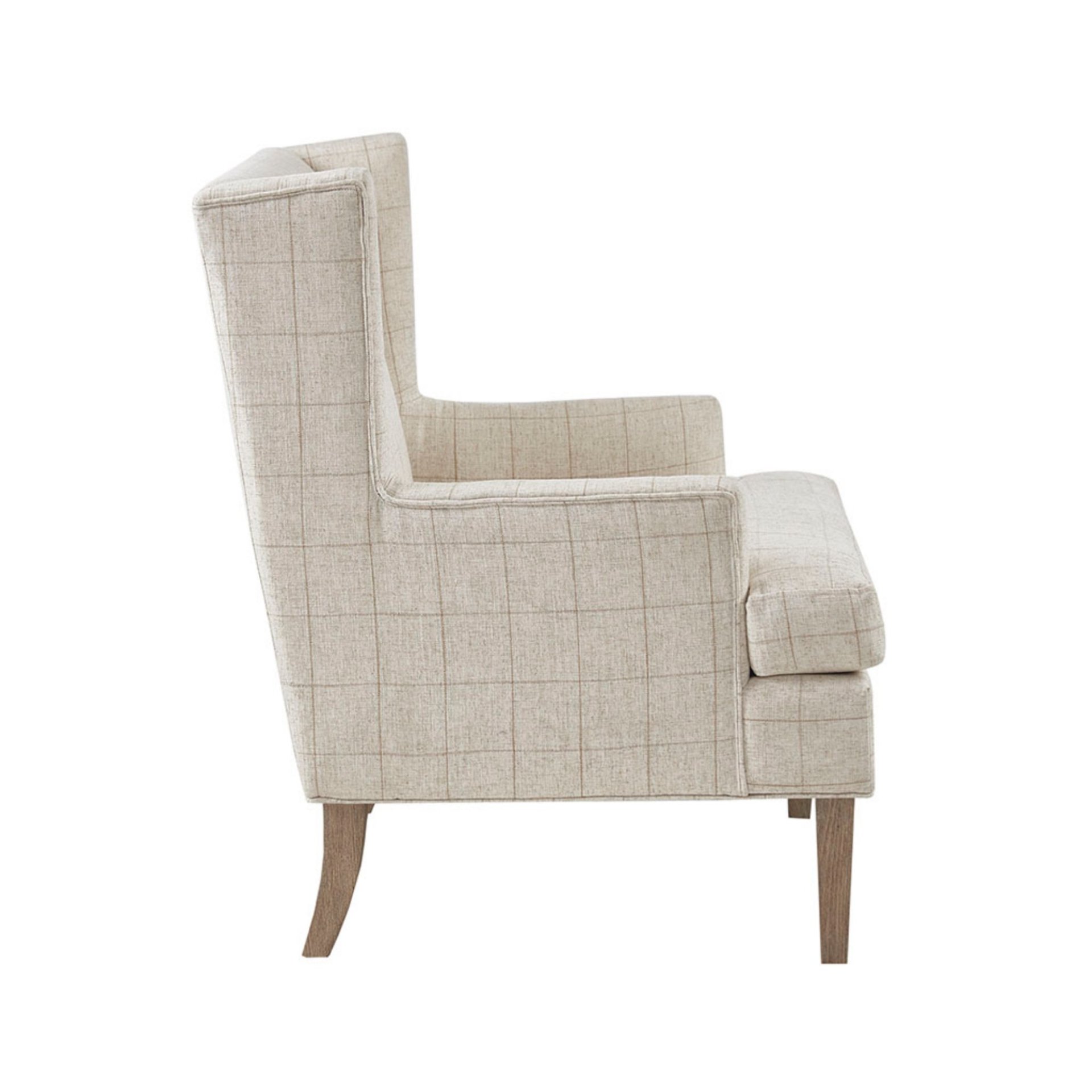 Farmhouse Style Accent Chair - Beige - Image 5