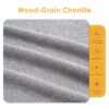 4 Seater Sofa With Chenille Fabric, 30D, 60 Hardness Full Sponge, 4 Pillow For Living Room, Home Furniture Sleeper Sectional Sofa For Apartment - Gray - Image 17