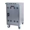 Mobile Charging Cart For Tablets Laptops 35 Device Capacity Matt Silver Metal - Silver - Image 6