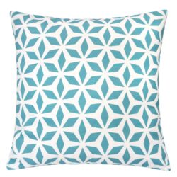 Crystal Burst - Outdoor & Indoor Pillow - Blue