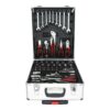 899 Piece Home Repair Tool Set With Rolling Plastic Toolbox, 4 Drawers, General Household Maintenance Kit For Garden, Homeowner, Handyman - Silver - Image 5