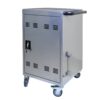 30 And 2 Bay Mobile School Charging Cart Station For Chromebook, Tablet And Laptop Computer With Power Strip Included - Silver - Image 6