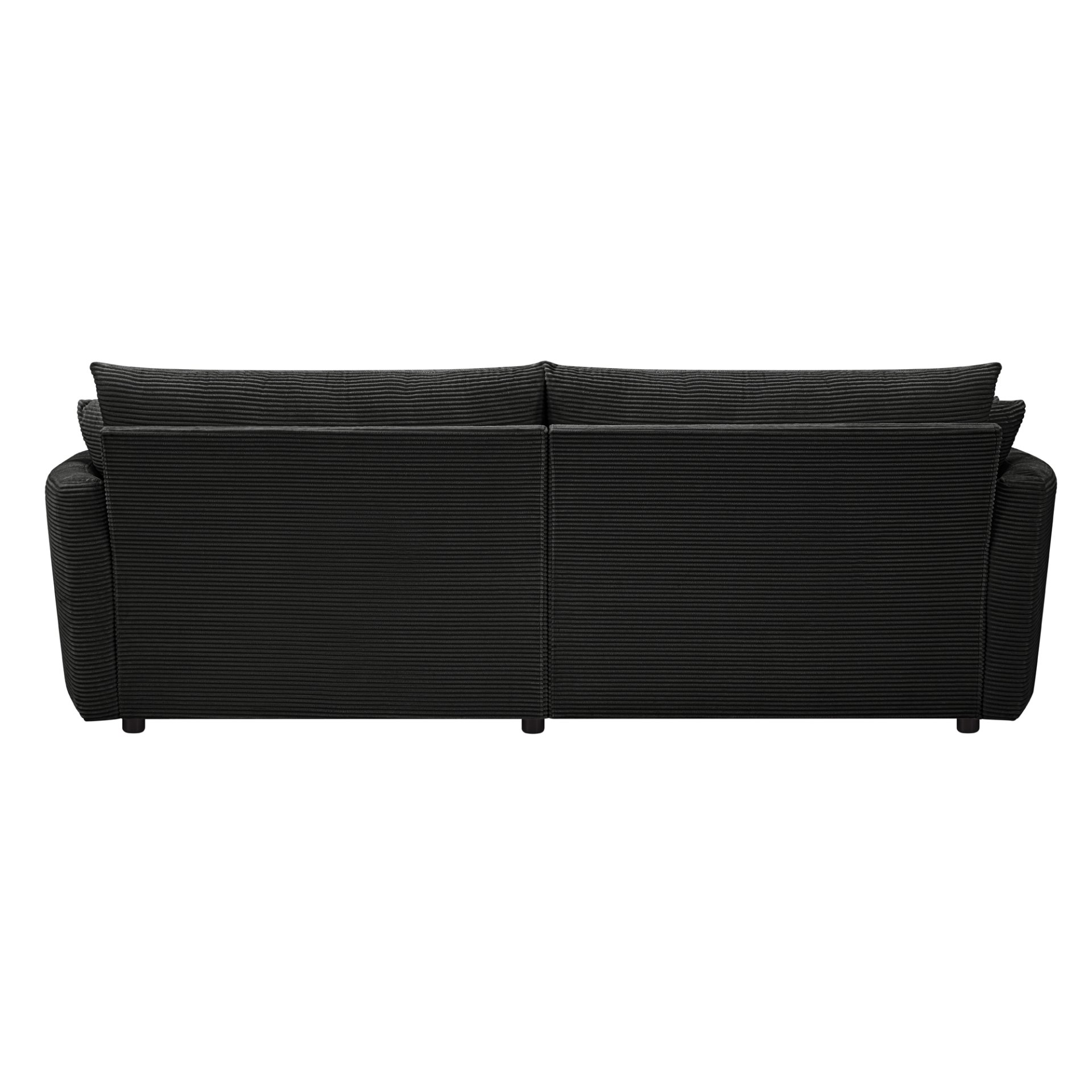 Oversized Double Chaise Lounge Sofa - Black - Image 9