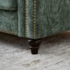 3 And 2 Seater Sofa With Rolled Arms - Green - Image 14