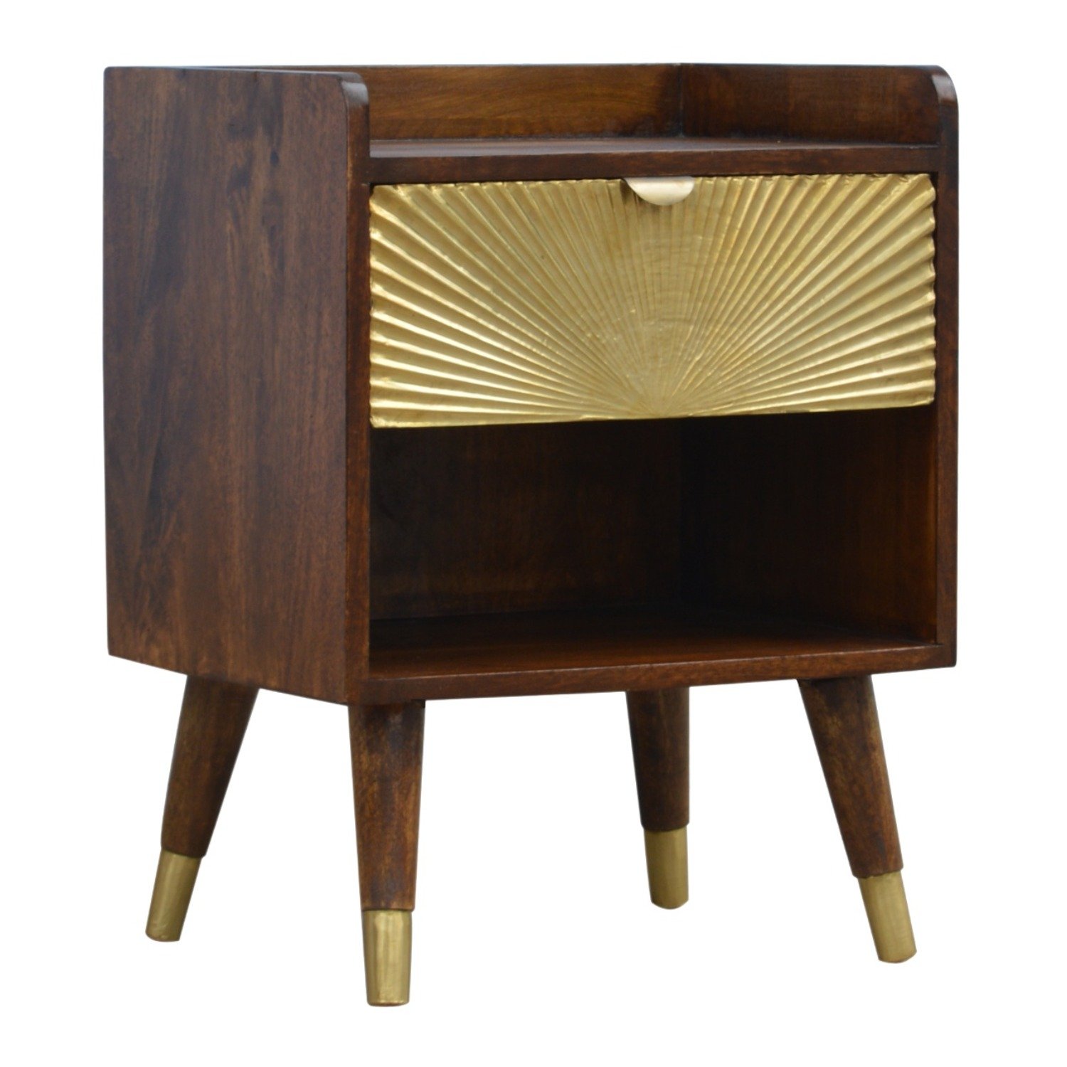 Manila - 1 Drawer Nightstand - Chestnut - Image 14