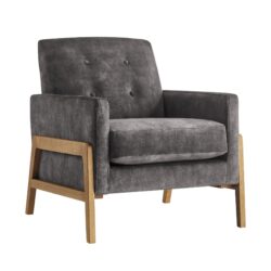 Matson - Tufted Back Accent Chair - Dark Gray