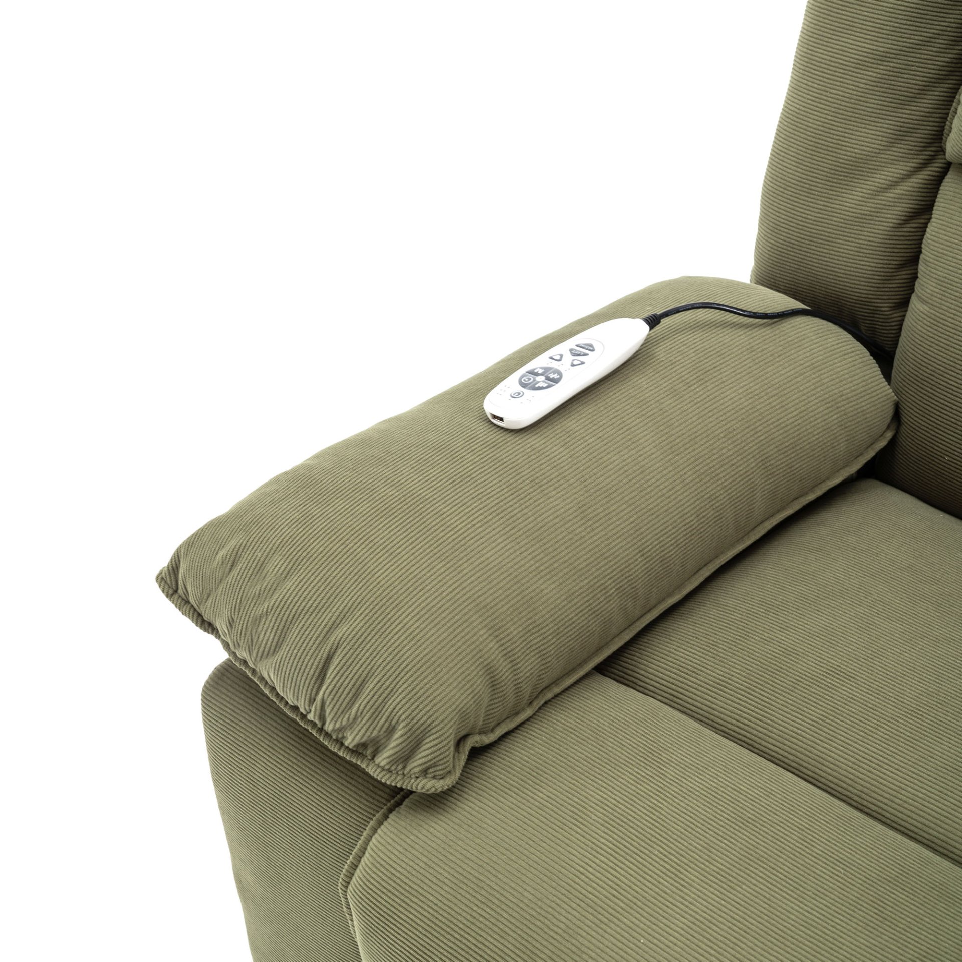 Massage Recliner, Power Lift Chair & Adjustable Massage And Heating Function, Recliner Chair With Infinite Position And Side Pocket For Living Room - Green - Image 20