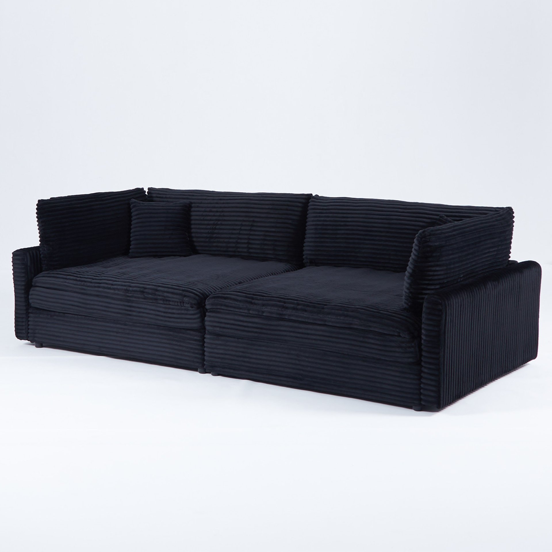 2 Throw Pillows, Four Backrests, Opening Up A New Style For The Living Room's Casual Area - Black - Image 9