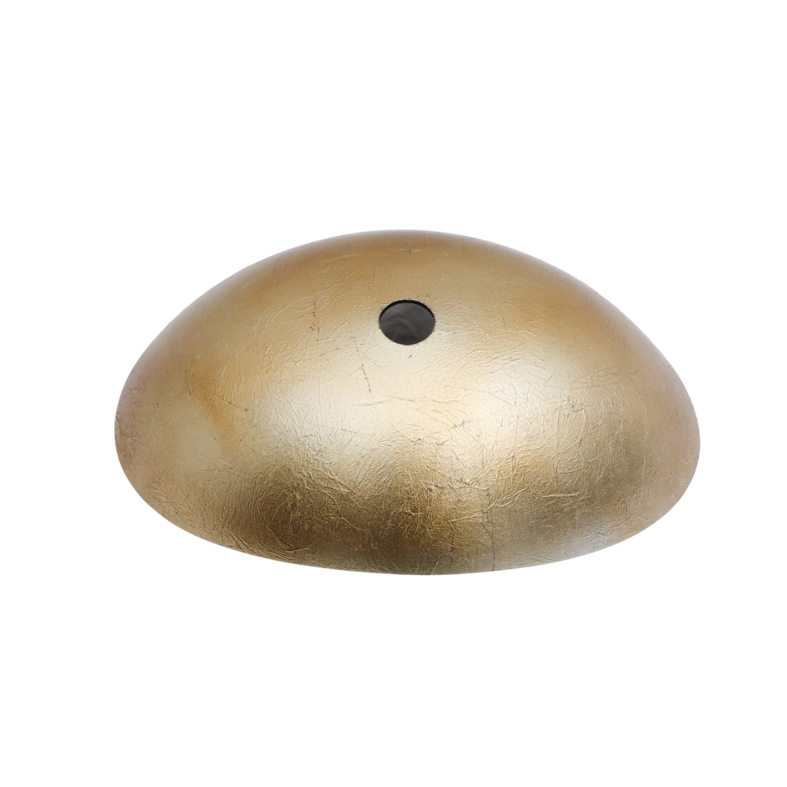 Vessel Sink With Chrome Pop Up Drain, Boat Shape Bathroom Sink Above Counter - Gold - Image 8
