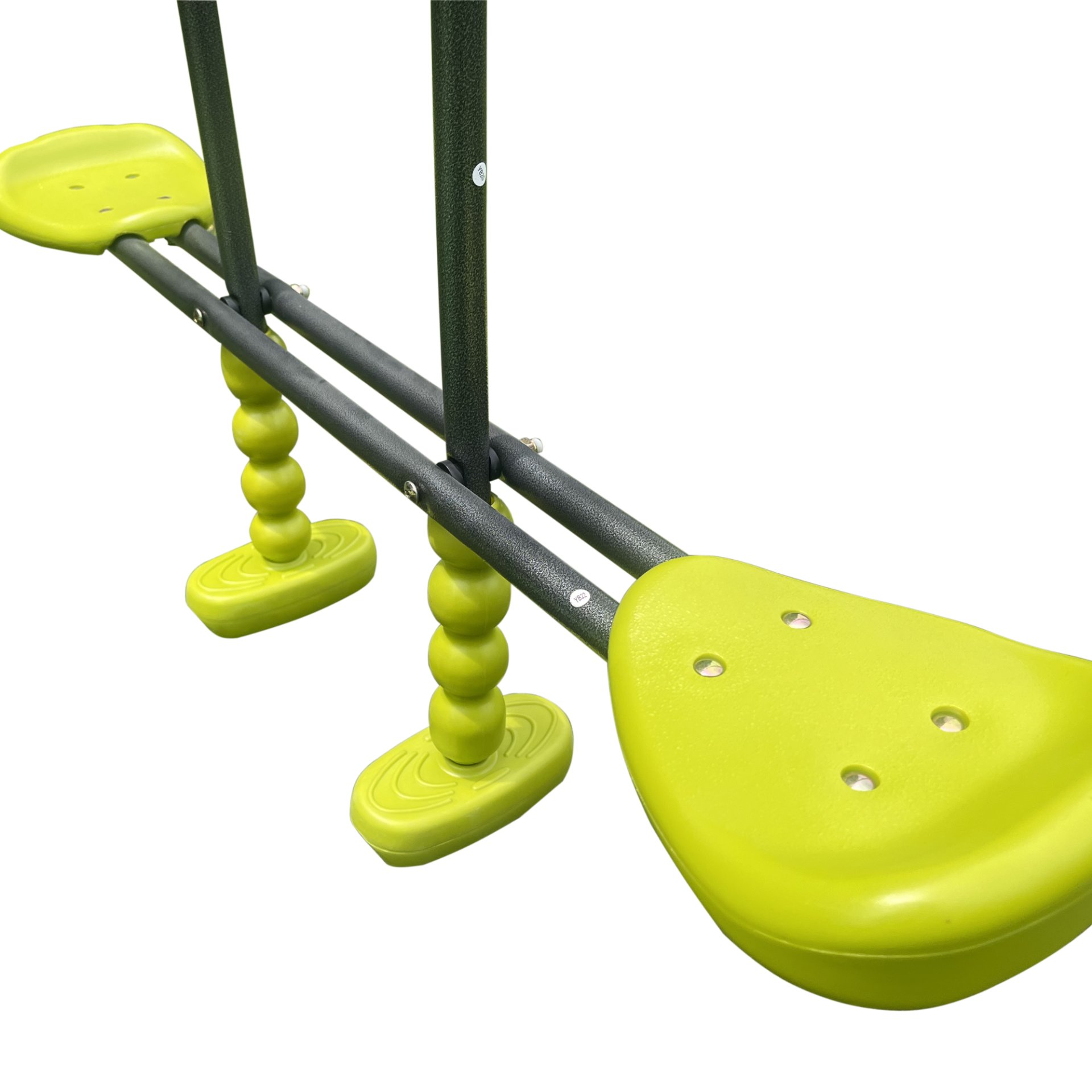 Xns052 Interesting Six Function Swingset With Net Swing Metal Plastic Safe Swing Set 440Lbs For Outdoor Playground For Age 3+ With 31.5" Net Swing - Green / Blue - Image 5