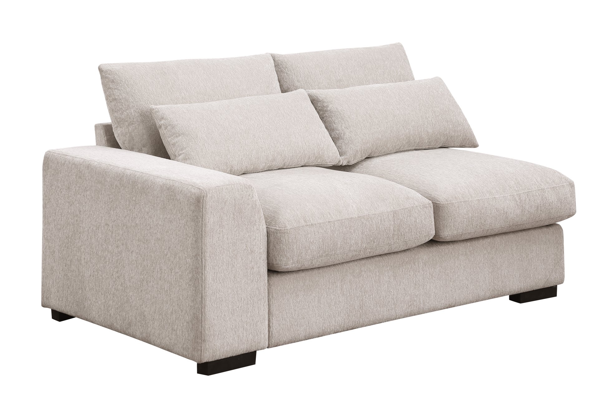 Nyeisha - Upholstered Sofa & Chaise - Beige - Image 8