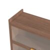 4 Flip Doors Cabinet, With Ample Storage Space For Living Room - Walnut - Image 12