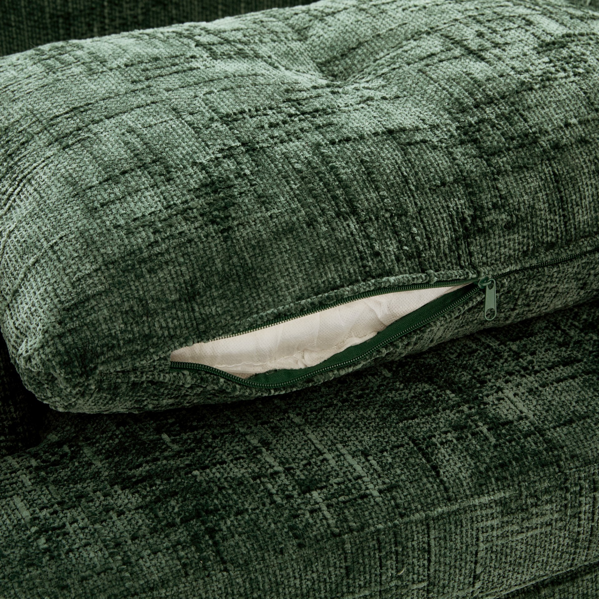 360° Swivel Accent Barrel Chair With Dual Layer Cushion, Round Seating For Living Room - Green - Image 17
